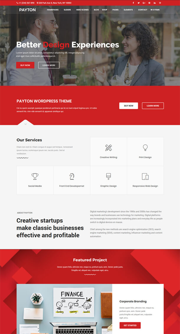 Payton - Multipurpose Business & Creative Joomla Template - 2