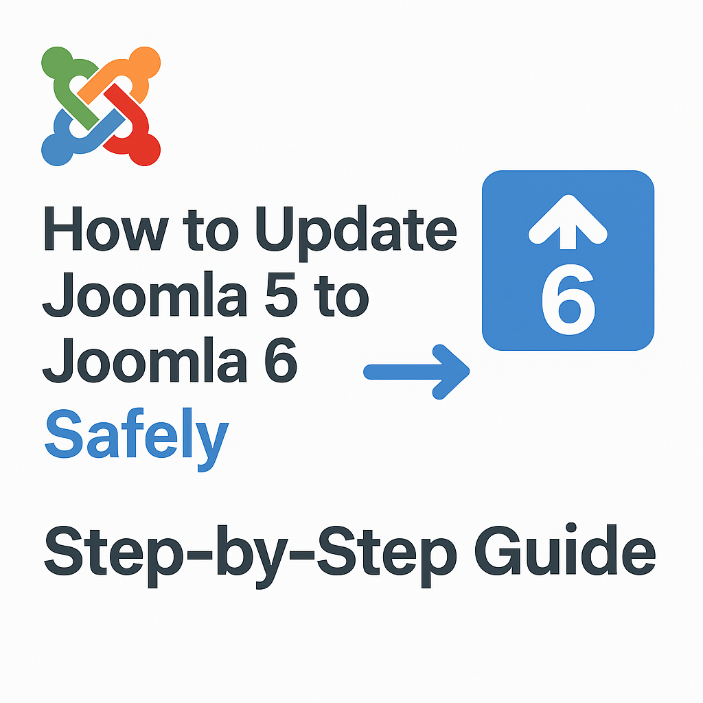 How to Update Joomla 5 to Joomla 6 Safely – Complete Step-by-Step Guide
