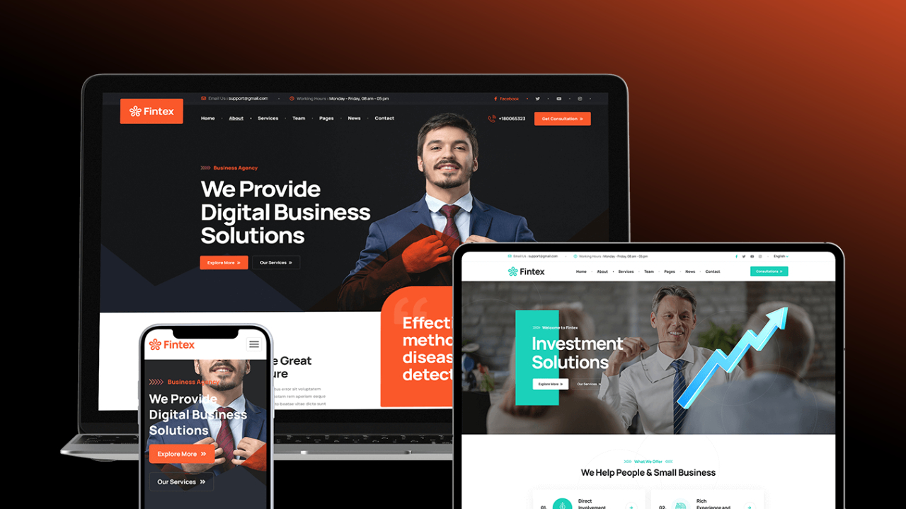 Consulting & Financial Joomla 6 Template Image