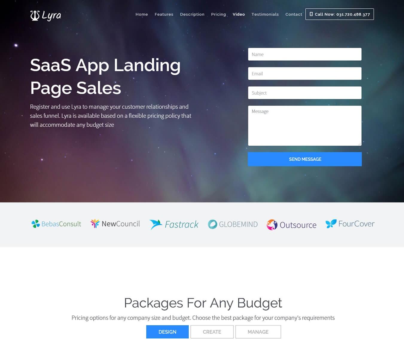 Lyra - SaaS App Landing Page Joomla Template