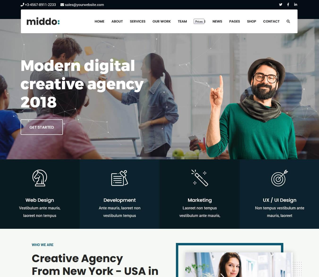 Middo - Modern & Clean Multiporpose WordPress Theme
